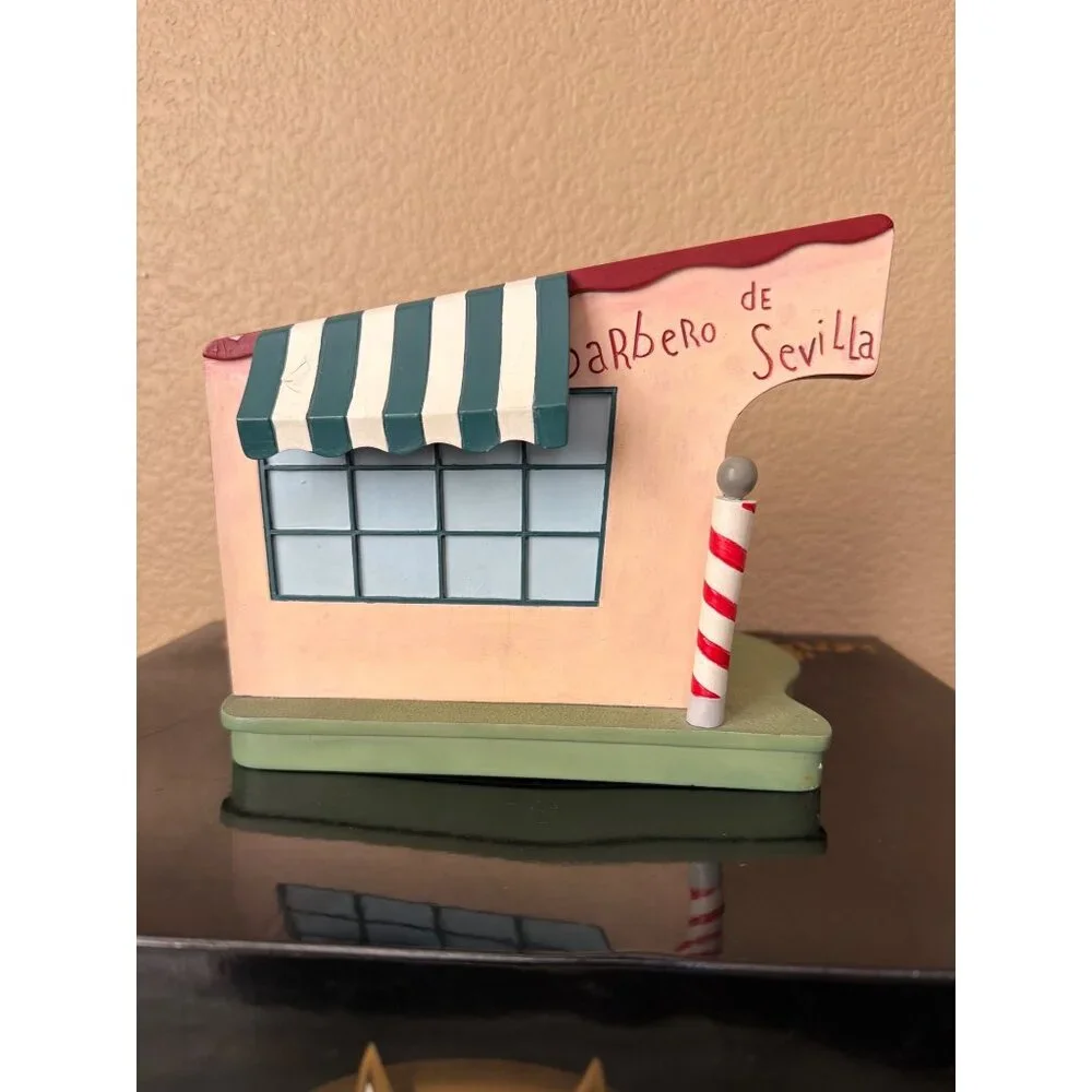 Goebel Looney Tunes Rabbit of Seville Bugs Fudd Scape 3-Pc Barber Set w/FLAWS - Picture 5 of 16